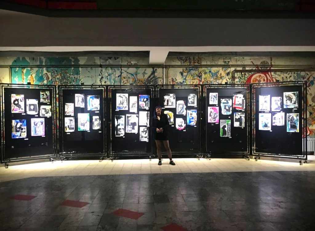 Collage movie poster exhibition by Marga Rita.